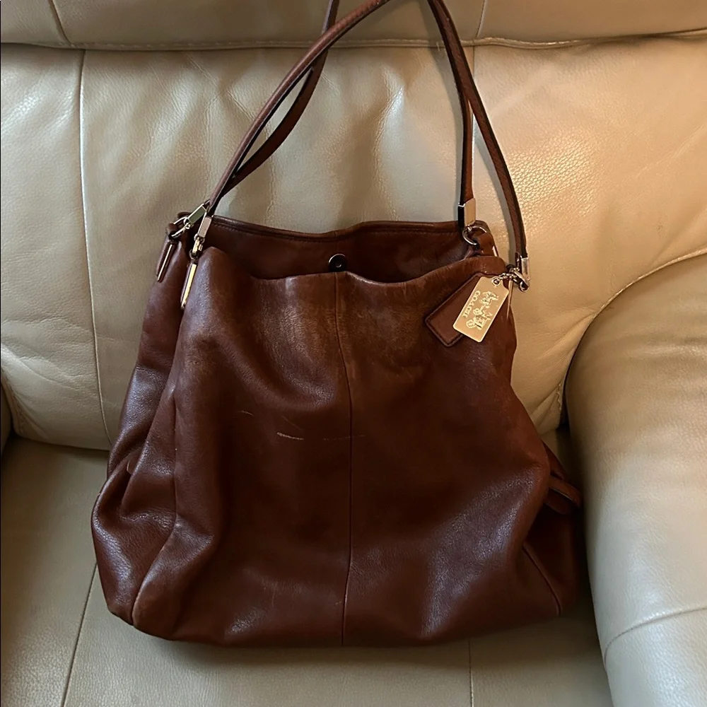 Coach Brown Leather Bag - Picture 2 of 4